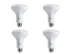 Philips 459552 Dimmable 65 Watt Equivalent Dimmable Soft White BR30 LED Light Bulb, 4 Pack