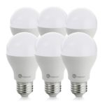 TaoTronics LED Light Bulbs 60 Watt Equivalent, A19 LED Bulbs, Daylight, 5000K, E26 Socket – Pack of 6