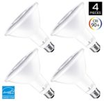 Hyperikon PAR38 LED Bulb, 14W (100W equivalent), 1240lm, 4000K (Daylight White), CRI 90+, Flood Light, Medium Base (E26), Dimmable, Energy Star, Pack of 4