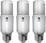 GE Lighting 32282 LED Bright Stik 10-watt (60-Watt Replacement), 760-Lumen Light Bulb with Medium Base, Soft White, 3-Pack