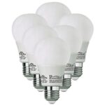 Enegitech UL Listed A19 Led Light Bulbs 8W (60W Equivalent) 800LM 2700K E26 For Home Commercial Lighting