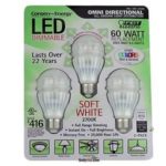 Feit Electric – 60 Watt Replacement – Omni Directional – LED Dimmable – 3 Pack (144799)