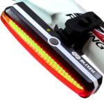 ULTRA BRIGHT Bike Light Blitzu Cyborg 168T USB Rechargeable Bicycle Tail Light. RED High Intensity Rear LED Accessories Fits on any Road Bikes, Helmets. Easy To install for Cycling Safety Flashlight