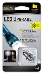 Nite Ize LED Upgrade Bulb for C/D Flashlights, 55 Lumen Bulb