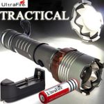 Ultrafire Tactical Police Cree XML T6 3000lm LED Focus Flashlight&18650&charger