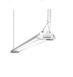 Light of America LED Utility Shoplight 40 watt 4200 Lumen 48″ (4 feet) with pull On/Off. One piece Aluminum housing. Hanging hardware (chain) included.
