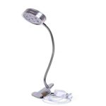 Punson LED Grow Light, 7W LED Clip Desk Lamp Clamp Flexible Neck 360 Degree For Hydroponic Garden (7w)