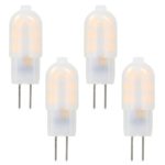 ACCKA (4-PACK) 2-Watt G4 mini LED Bulb AC/DC 12V, 2W Warm White Color (Jc10 Bi-pin 10-20w Replacement) led light bulb