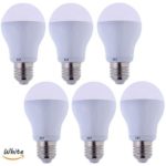 LEDMO LED Light Bulbs, 60 Watt Replacement, 7W, E26 Daylight White(6000k)-Pack of 6