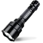 BYB CREE XM-L T6 LED 1000 Lumens C8 Flashlight with 18650 Rechargeable Battery and AC Charger, 5 Modes, Polished Reflector, Water Resistant