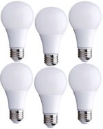 6 Pack Bioluz LED™ Instant On A19 LED Bulbs, 9 watt (60 Watt Equivalent) ECO Series Warm White (2700K) 800 Lumen LED Light Bulbs UL Listed Pack of 6