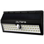 OuTera 3200mA 44 LED Solar Wall Light with Motion Sensor