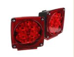 Probrother® Pair LED Tail Brake Light Side Marker Boat Truck Trailer Submersible Under 80″