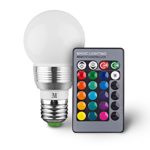 Massimo Retro LED Color Changing Light Bulb with Remote Control- 16 Different Color Choices Smooth, Flash or Strobe Mode- Premium Quality & Energy Saving Lamps- Great For Decoration Parties & More