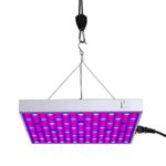 Punson LED Grow Light, 60W Full Spectrum Power Cord with Switch + Free Adjustable Grow Light Rope Hanger for Indoor Plants Veg Growing and Flowering Grow Lights Lamp