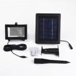 Solar Floodlight,Findyouled 60 LED White Outdoor Waterproof Landscape Security Lights,Automatically Working From Dusk to Dawn