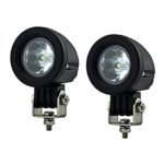 Ourbest 10W Mini Tail Cree Auto Led Offroad Lights Fog Lamp for Bicycle Motorcycle Jeep Wrangler Pack of 2