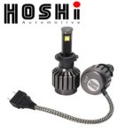 HOSHI LED Headlights conversion kit H7 bulbs – 6K 6000k 30W White Light at 7,600Lm, JAPANESE INTERNAL PARTS. Internal ballast, unibody design with CANBUS, LIFETIME WARRANTY