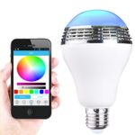 LSoug Bluetooth Smart Multicolored Led Night Light Bulbs/Timing System/Dimming & Turning On or Off by iPhone, Android App