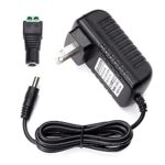 LE DC 12V 2A Power Supply Adapter, AC 100-240V to DC 12V Transformers, Switching Power Supply for 12V 3528/5050 LED Strip Lights, 24W Max, 12 Volt 2 Amp Power Adaptor, 2.1mm X 5.5mm US Plug