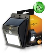 SolarBlaze Bright Solar Powered Outdoor LED Light – Auto ON at Night / Auto BRIGHT with Motion Sensor – Wireless Security Lighting – No Tools Peel ‘N Stick – No Battery Required for Patio, Outside Wall, Stairs, Home, RV, Deck