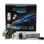 VK-5S 9004 HB1 8000LM LED Headlight Conversion Kit, Hi/Lo beam headlamp, Dual Beam Head Light, HID or Halogen Head light Replacement, 6500K Xenon White, 1 Pair- 2 Year Warranty