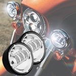2Pcs 4.5Inch 30W CREE LED Motorcycle Fog Light Kit Work Driving Lamp for Harley