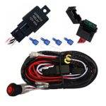MICTUNING MIC-B1002 LED Light Bar Wiring Harness, 30 AMP Fuse On-off Waterproof Switch
