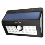 Litom 20 LED Bright Solar Lights Outdoor Garden Motion Activated Solar Power Lights For Patio Fencing Waterproof Path Lighting