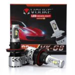 VK-G8 H13 9008 12000LM LED Headlight Conversion Kit, Hi/Lo beam headlamp, Dual Beam Head Light, HID or Halogen Head light Replacement, 6500K Xenon White, 2 pcs- 2 Year Warranty