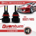Optix LED Headlight Conversion Kit – Dual Hi / Lo Beam Bulbs – 80W – 8,000LM – 6000K 6K Cool White – 9007 HB5 – 2 Year Warranty