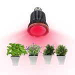 SCOPOW 20W LED Grow Lights Spot COB Grow Lighting Lamp for Greenhouse Indoor Garden Hydroponics Plants ( E27, 3 Band )