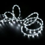 WYZworks 150′ feet Cool White LED Rope Lights – Flexible 2 Wire Accent Holiday Christmas Party Decoration Lighting
