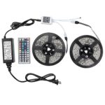 WenTop® Led Strip Lights Kit SMD 5050 Waterproof 32.8 Ft (10M) 300leds RGB 30leds/m with 44key Ir Controller and Plug-in Power Supply for Pool, Car, Truck, Camper,Boat,Kichen Counter and More