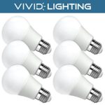 Vivid Lighting LED Bulbs, 60 Watt Replacement, 8W, 800 Lumens, 6 Pack, Daylight (5000K), Non-Dimmable