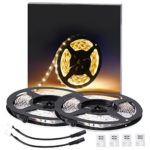 LE 2 Pack * 16.4ft LED Strip Lights, 300 Units SMD 3528 LEDs,12V DC Flexible LED Light Strips, 91 Lumens/ft, 1.5 watts/ft, 3000k Warm White, Non-waterproof, LED Tape, LED ribbon