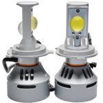 BPS LED Headlight Conversion Kit H4 / 9003 72w 6400lm 6500K Cool White Dual Beam CREE LED Bulb (Pack of 2)