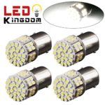 LEDKINGDOMUS 4 X 1157 BAY15D 50SMD LED Bulbs Xenon White for Tail Stop Brake Light Turn Signal 7528 1157A