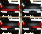 60″ Auto Tailgate LED Light Bar Red White Reverse Stop Running Brake Turn Signal Lightwith 60pcs Red &30pcs white LED