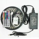 KLAREN® 5m 16.4ft RGB Color Changing SMD 5050 Led Strip Lighting Kit, 300leds SMD 5050 Waterproof Flexible Led Strip Lights Kit, with 44keys Remote & 12v 5a 60w Power Adapter