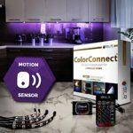 SLR Lighting™ 4pc Multi-Color [5-INCH LED STRIPS] Kitchen Lighting Glow Kit with Remote and Motion Sensor