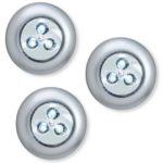 LIGHT IT by Fulcrum 30010-301 3 LED Wireless Stick-On Tap Light,3 Pack, Silver