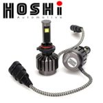 HOSHI LED Headlights conversion kit HB3 9005 bulbs – 6K 6000k 30W White Light at 7,600Lm, JAPANESE INTERNAL PARTS. Internal ballast, unibody design with CANBUS, LIFETIME WARRANTY