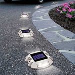 New Solar Power 6 LED Outdoor Garden Road Driveway Pathway Dock Path Security Lights Free Shipping