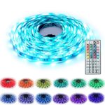 RaThun Led Strip Lighting 10-Meter 32.8 Ft 5050 RGB 300 Leds Flexible Color Changing Full Kit with 44 Keys IR Remote Controller,Control Box,12V 5A Power Supply for Home lighting Decorative