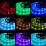 Led Strips Lighting Rxment® 5M 16.4 Ft 5050 RGB 150LEDs Flexible Color Changing Full Kit with 44 Keys Remote Controller + Control Box + 12V 2A Power Supply for Home & Kitchen Decorative