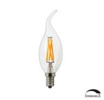 Dr.Lamp Dimmable LED Filament Flame Tip Candle Light Bulb CA11 3.5W = 40W Incandescent Light 2700K Warm White E12 Candelabra Decorative Light Bulbs