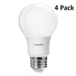 Philips 461137 60W Equivalent Daylight A19 LED Light Bulb (4-Pack)