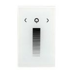 Wall-mounted Glass Touch Panel LED Dimmer Switch Brightness Controller DC 12-24V for Single Color LED Strip Light Lamp-White