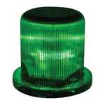 Solar Warning Light – Waterproof Solar Dock Lighting – GREEN LEDs – Continuous or Flashing 360 Degree Lighting